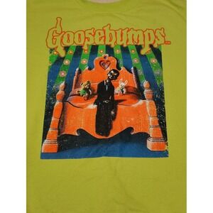 Goosebumps Slappy the Dummy Kids Lime Green Graphic Sweatshirt Medium M